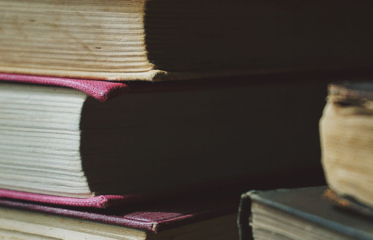 Books on a shelf