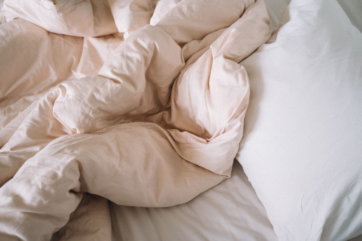 Soft bed sheets and a pillow