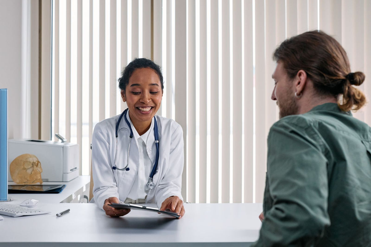 Doctor and patient in a clinic