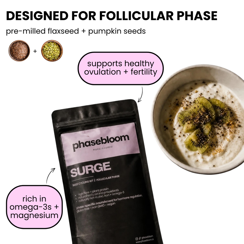 SEED CYCLING KIT - phasebloom™  ORGANIC ANTIOXIDANT INFUSED